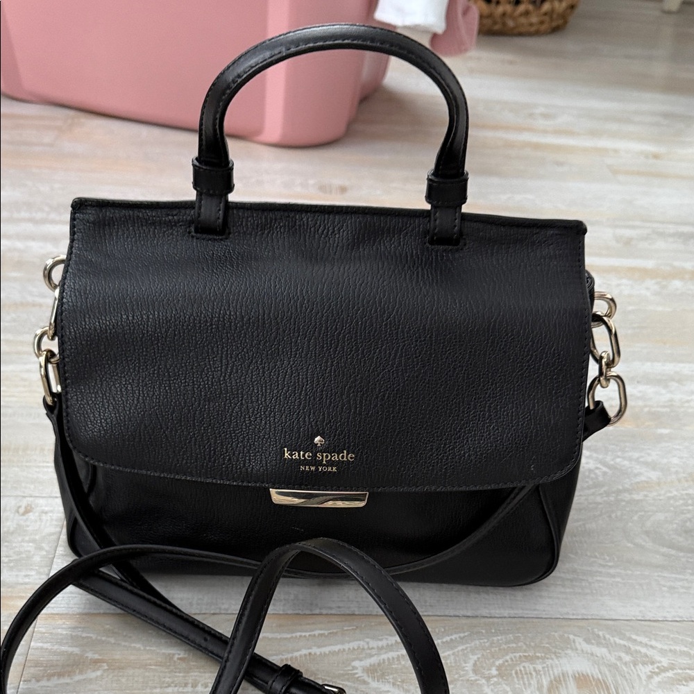 Kate Spade Black Leather Satchel